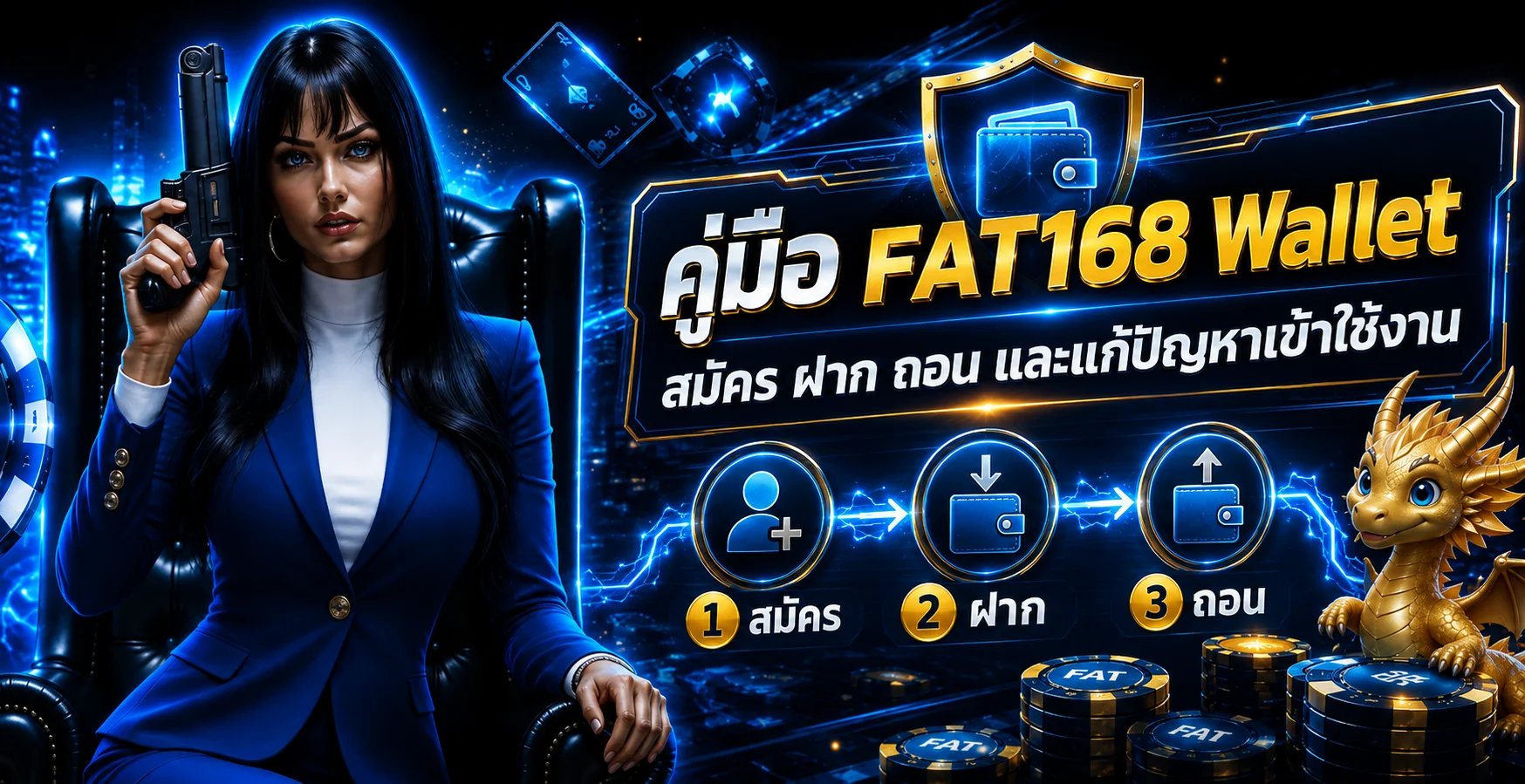 FAT168 Wallet | คู่มือสมัคร ฝาก ถอน ระบบ Auto